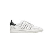 Witte Sneakers met Contrast Hiel Dsquared2 , White , Heren