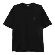 Zwarte T-shirt voor mannen Giorgio Armani , Black , Heren