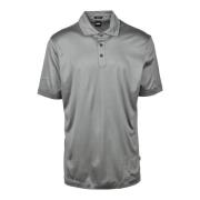 Katoen Lyocell Polo Shirt Hugo Boss , Green , Heren