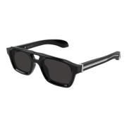 Zwart/Grijs Zonnebril Am0505S Alexander McQueen , Black , Heren