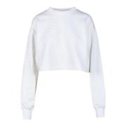 Katoenen Sweatshirt Calvin Klein Jeans , White , Dames