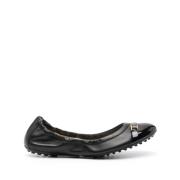 Zwarte platte instappers Tod's , Black , Dames