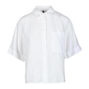 Linnen Overhemd Tommy Hilfiger , White , Dames