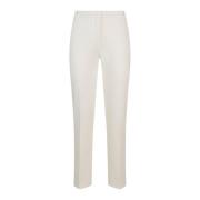 Witte Cropped Broek, Cigarette Fit Pinko , White , Dames