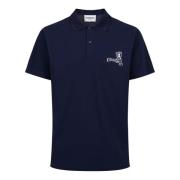 Blauwe piqué polo met berenprint Iceberg , Blue , Heren