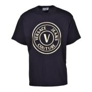 Tshirt Versace Jeans Couture , Black , Heren