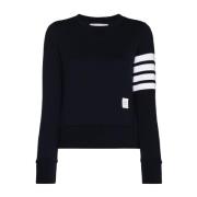 Round-neck Knitwear Thom Browne , Blue , Dames