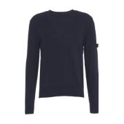 Blauwe Gebreide Trui Stijlvol Comfort Peuterey , Blue , Heren