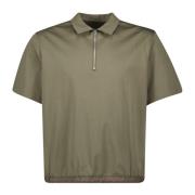 Groene Zip Polo Lente-Zomer 2025 Sacai , Green , Heren