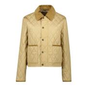 Gewatteerde Beige Jas Lente-Zomer 2025 Burberry , Beige , Dames