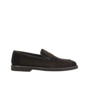 Heren suède loafer | bruin Doucal's , Brown , Heren