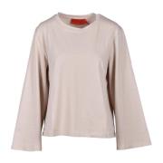 Zachte Katoenen T-shirt Wild Cashmere , Beige , Dames