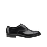 Heren leren veterschoenen | zwart Doucal's , Black , Heren