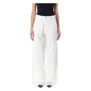 Witte Wide-Leg Jeans Bethany Haikure , White , Dames