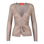 Luxe Cashmere Zijde Blend Vest Wild Cashmere , Beige , Dames