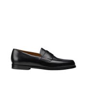 Heren leren loafers | zwart Doucal's , Black , Heren