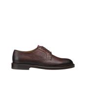 Heren tumbled leren Derby veterschoen | bruin Doucal's , Brown , Heren