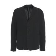 Zwarte Linnen Blazer voor Mannen Transit , Black , Heren