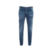 Slim Fit Skater Jeans Blauw Dsquared2 , Blue , Heren