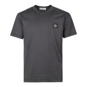 Casual Katoenen T-shirt in Diverse Kleuren Stone Island , Gray , Heren