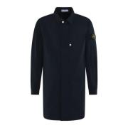 Lange Jas voor Heren Stone Island , Blue , Heren