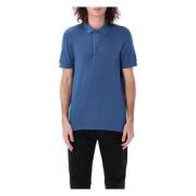 Blauwe Denim Poloshirt Ss25 Tom Ford , Blue , Heren