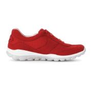 Rode Walking Rolling Sneaker voor Vrouwen Gabor , Red , Dames