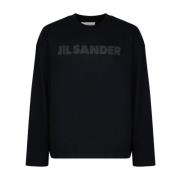 Zwarte T-shirts en Polos Jil Sander , Black , Heren