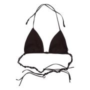 Strand Jersey Tangle Bikini Top Jil Sander , Black , Dames