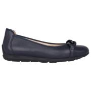 Blauwe Leren Ballerina Pump ara , Blue , Dames