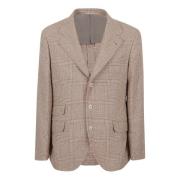 C002 Blazer - Stijlvol en Trendy Brunello Cucinelli , Brown , Heren