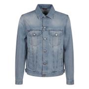 Klassieke Denimjas met Metalen Knopen Brunello Cucinelli , Blue , Here...