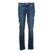 Katoen Elastaan Jeans Sportmax , Blue , Dames