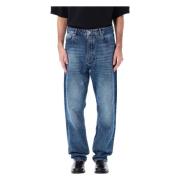 Klassieke Denim Broek Indigo Ss25 Studio Nicholson , Blue , Heren