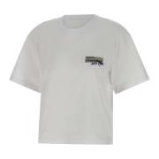 Dames Katoenen T-shirt, Wit, Korte Mouwen Iceberg , White , Dames