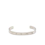 Zilveren Manchet Armband Maison Margiela , Gray , Heren