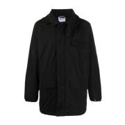 Oversize parka met capuchon Aspesi , Black , Heren