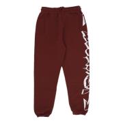 Lichte Suit Broek Bordeaux/Wit Elastische Taille Disclaimer , Brown , ...