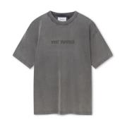 Distort T-Shirt Axel Arigato , Gray , Heren