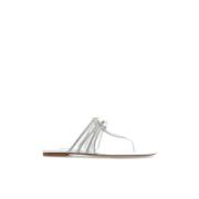 Slippers met glinsterende applicaties Casadei , White , Dames