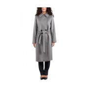 Stijlvolle Jas met Bcollag Ontwerp Max Mara Studio , Gray , Dames