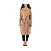 Elegante Wollen Jas Max Mara Studio , Brown , Dames