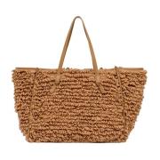 Marcella Geweven Tote Tas Gianni Chiarini , Beige , Dames