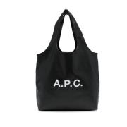 Ninon Logo Print Tote Tas A.p.c. , Black , Dames