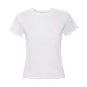 Witte Fitted Crew Tee Frame , White , Dames