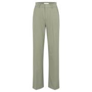 Schaduw Straight Leg Broek mbyM , Green , Dames