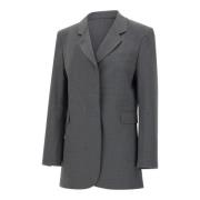 Grijze Wol Boxy Blazer Jas Remain Birger Christensen , Gray , Dames