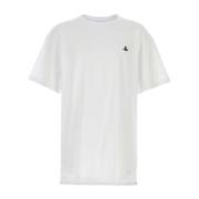 Oversized Katoenen T-shirt Vivienne Westwood , White , Heren