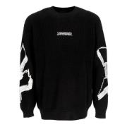 Big Logo Crewneck Sweater Zwart Disclaimer , Black , Heren