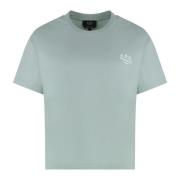 Katoenen Crew-Neck T-Shirt A.p.c. , Green , Dames